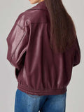 Zip Up Drop Shoulder Jacket - Trendsi - Flyclothing LLC