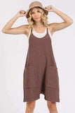 Mittoshop Scoop Neck Spaghetti Strap Overalls with Pockets - Trendsi - Flyclothing LLC