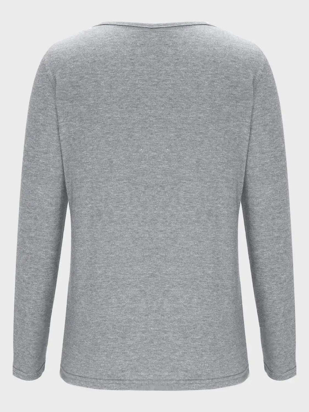 Crisscross V-Neck Long Sleeve T-Shirt - Trendsi - Flyclothing LLC