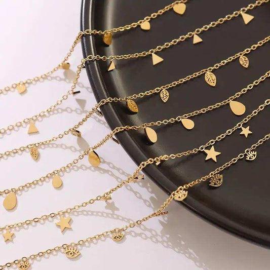 Titanium Steel Charm Necklace - Trendsi - Flyclothing LLC