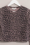 HYFVE Animal Print Snap Down Crop Cardigan - Trendsi - Flyclothing LLC