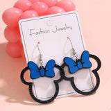 Mickey Mouse Bow Drop Earrings - Trendsi - Flyclothing LLC