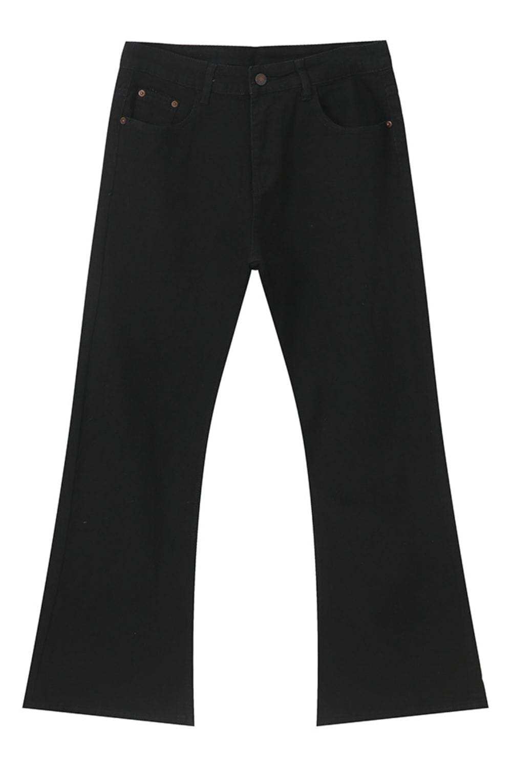 High Waist Jeans with Pockets - Trendsi - Flyclothing LLC