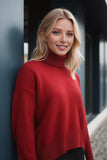 Basic Bae Turtleneck Dropped Shoulder Long Sleeve Sweater - ShopBasicbae - Flyclothing LLC