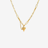 Titanium Steel Heart Pendant Necklace - Trendsi - Flyclothing LLC