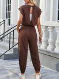 Backless Drawstring Waist Jumpsuit - Trendsi - Flyclothing LLC