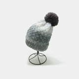 Gradient Knit Hat with Pompom - Trendsi - Flyclothing LLC