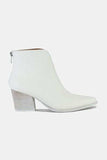 Beast Fashion PU Leather Block Heel Boots with Back Zippers - Trendsi - Flyclothing LLC