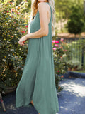 Full Size V-Neck Midi Tank Dress - Trendsi - Flyclothing LLC