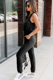 Drawstring Round Neck Sleeveless Jumpsuit - Trendsi - Flyclothing LLC