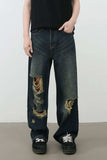 Men's Distressed Wide Leg Jeans - Trendsi - Flyclothing LLC
