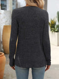 Square Neck Long Sleeve T-Shirt - Trendsi - Flyclothing LLC