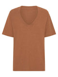 V-Neck Short Sleeve T-Shirt - Trendsi - Flyclothing LLC