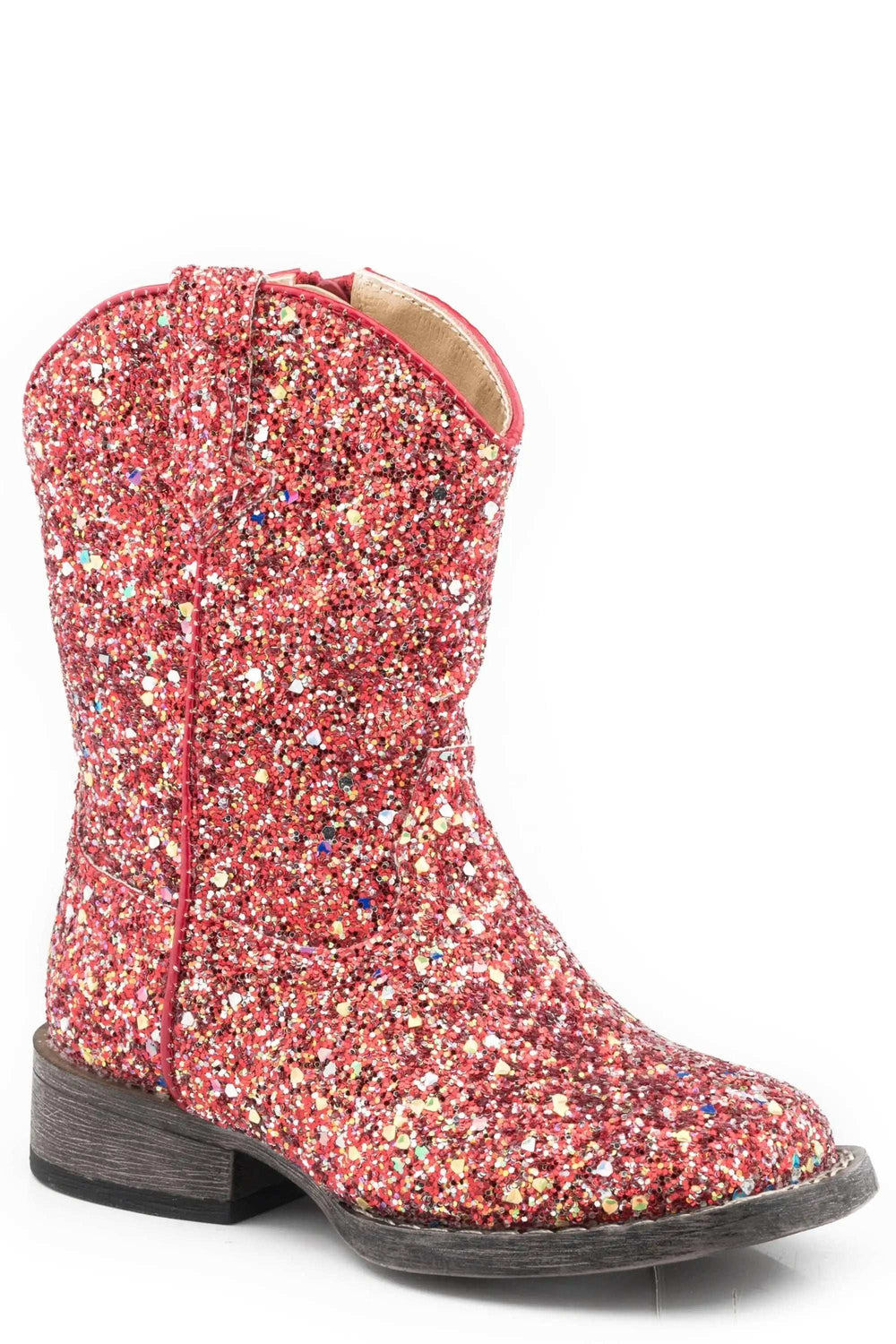 Roper Girls Toddler Red Multi Glitter Vamp - Roper - Flyclothing LLC