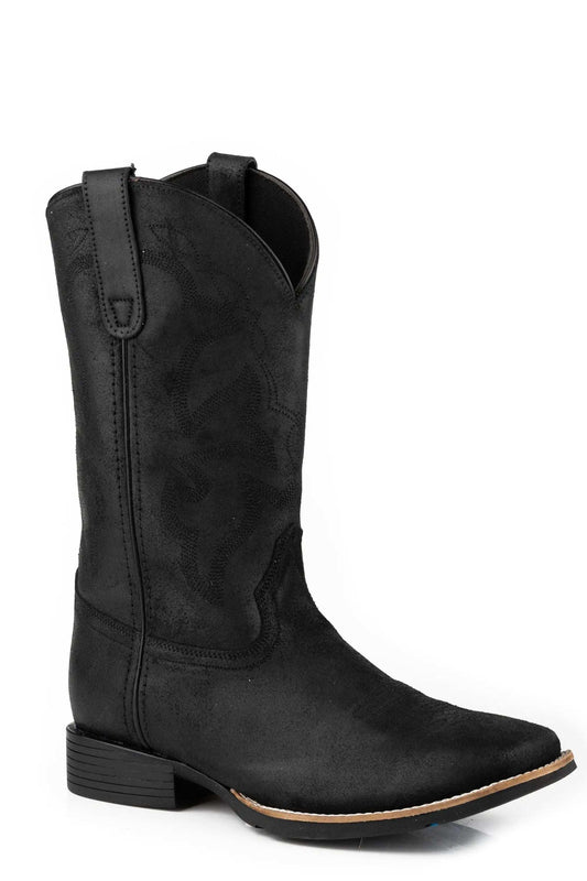 Roper Mens Black Oiled Suede Leather - Roper - Flyclothing LLC