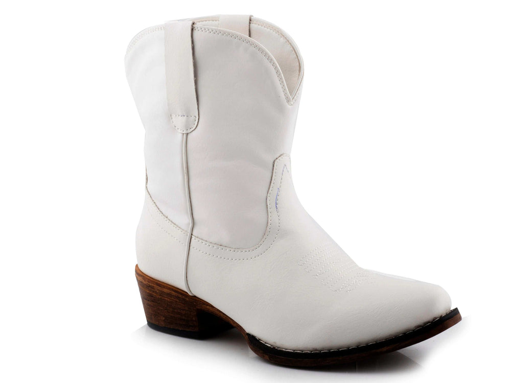 Roper Womens White Smooth Faux Leather - Roper - Flyclothing LLC