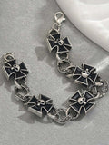 Gothic Skull Cross Chain Bracelet - Trendsi - Flyclothing LLC