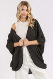 Mittoshop Open Front Batwing Sleeve Cardigan - Trendsi - Flyclothing LLC