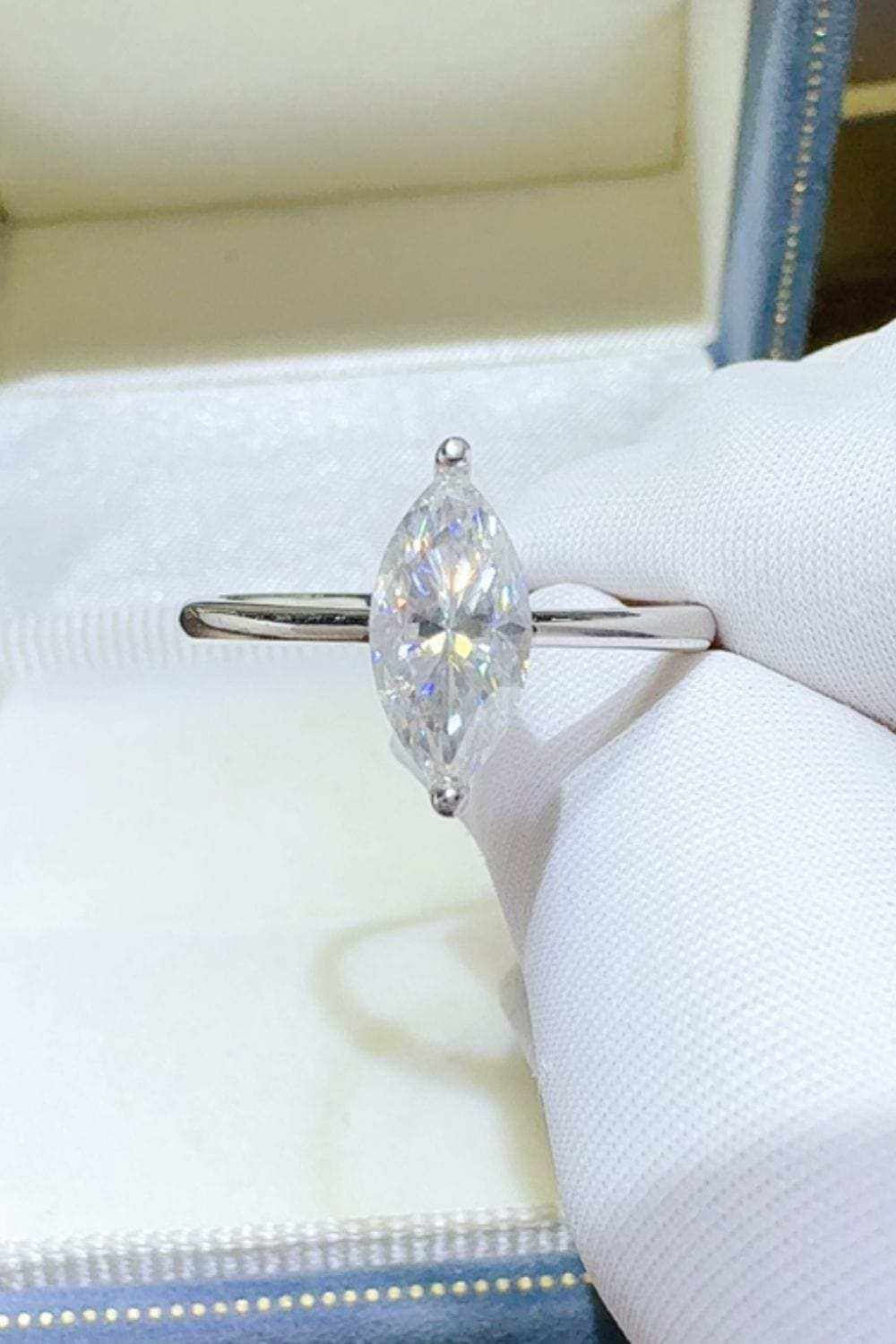 2 Carat Moissanite 925 Sterling Silver Ring - Trendsi - Flyclothing LLC