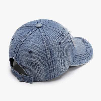 Letter Adjustable Cotton Baseball Cap - Trendsi - Flyclothing LLC