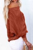 Round Neck Long Sleeve Knit Top - Trendsi - Flyclothing LLC