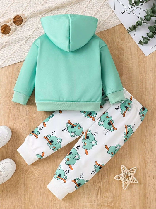 Children's Koala Graphic Hoodie & Pants Set - Trendsi - Flyclothing LLC