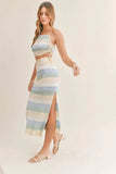 MABLE Striped Knit Cami and Midi Skirt Set - Trendsi - Flyclothing LLC