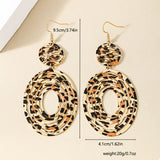 Leopard Print Dangle Earrings - Trendsi - Flyclothing LLC