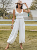 Backless Wide Strap Wide Leg Jumpsuit - Trendsi - Flyclothing LLC