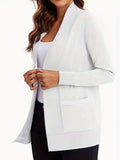 Open Front Long Sleeve Sweater Cardigan - Trendsi - Flyclothing LLC