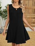 Round Neck Sleeveless Dress - Trendsi - Flyclothing LLC