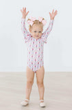 Pink Nutcracker L/S Flutter Sleeve Leotard - Mila & Rose ® - Flyclothing LLC