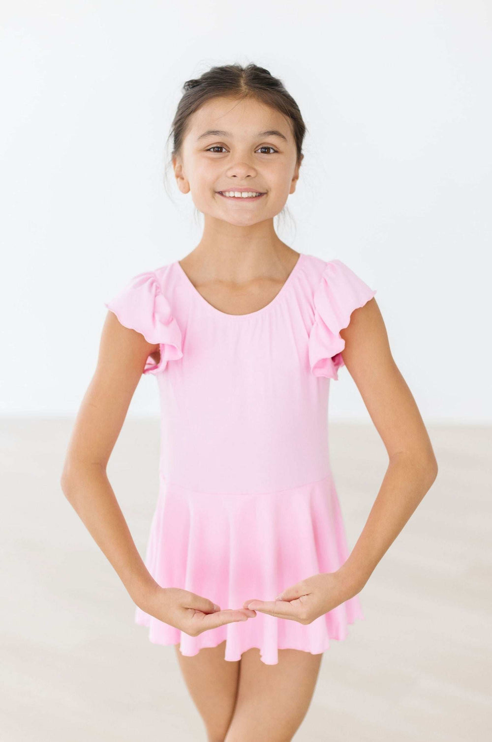 Bubblegum Pink S/S Twirl Leotard - Mila & Rose ® - Flyclothing LLC