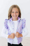 Lavender Haze Checker Puffer Vest - Mila & Rose ® - Flyclothing LLC