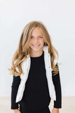 White Checker Puffer Vest - Mila & Rose ® - Flyclothing LLC