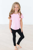 Bubblegum Pink Ruffle Pocket Tee - Mila & Rose ® - Flyclothing LLC