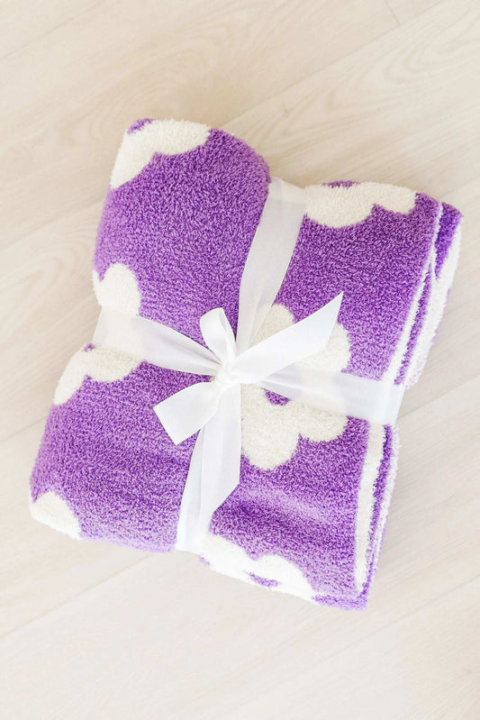 Lilac/Coconut Flower Cozy Blanket - Mila & Rose ® - Flyclothing LLC