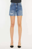 Kancan Distressed High Waist Denim Shorts - Trendsi - Flyclothing LLC