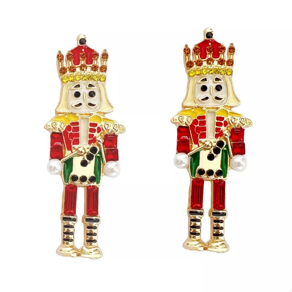 Christmas Nutcracker Earrings - Trendsi - Flyclothing LLC