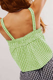 Tied Front Textured Square Neck Cami - Trendsi - Flyclothing LLC