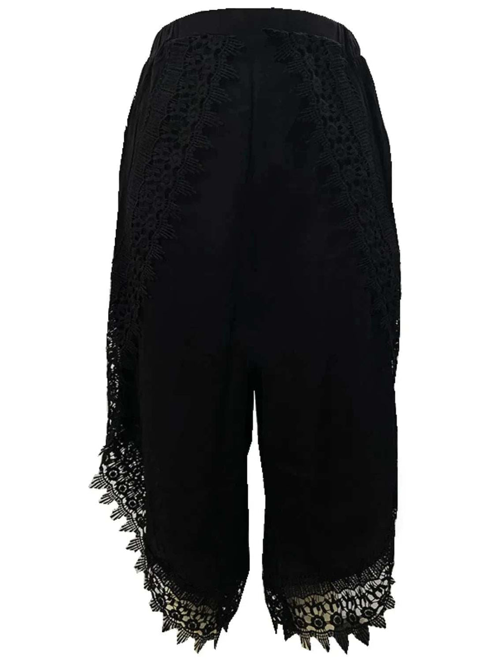 Full Size Lace Detail Wide Leg Pants Plus Size - Trendsi - Flyclothing LLC