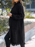 Fringe Open Front Long Sleeve Cardigan - Trendsi - Flyclothing LLC