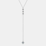 1.3 Carat Moissanite 925 Sterling Silver Drop Necklace - Trendsi - Flyclothing LLC
