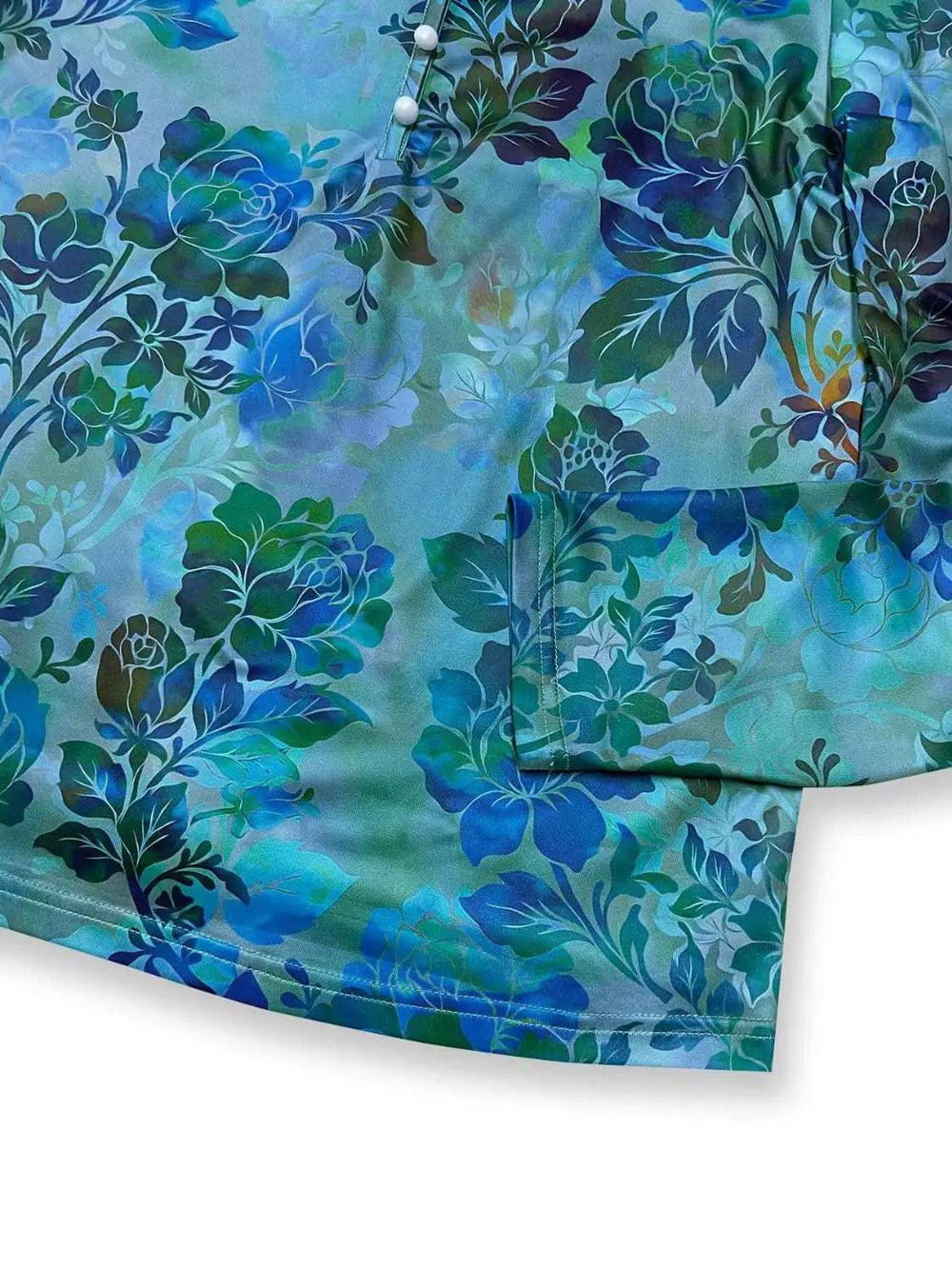 Printed V-Neck Long Sleeve Blouse - Trendsi - Flyclothing LLC