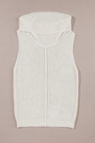 Central Seam Turtleneck Sleeveless Sweater Vest - Trendsi - Flyclothing LLC