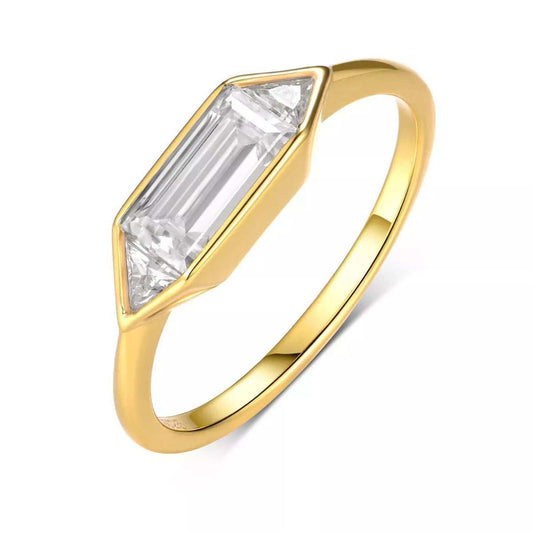 1 Carat Moissanite 925 Sterling Silver Ring - Trendsi - Flyclothing LLC