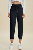 Basic Bae Full Size Air Scuba Drawstring High Waist Cropped Pants - Trendsi - Flyclothing LLC