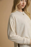 Umgee Textured Knit Long Sleeve Top - Trendsi - Flyclothing LLC