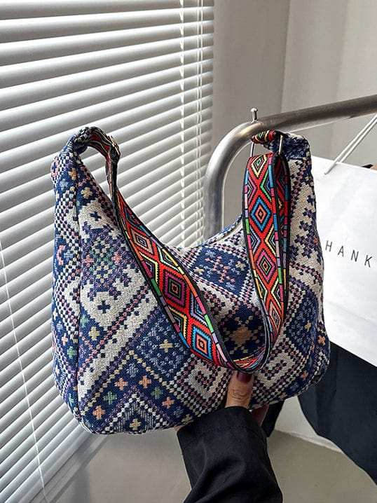 Geometric Adjustable Strap Crossbody Bag - Trendsi - Flyclothing LLC