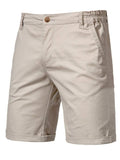 Men's Elastic Waist Shorts with Pockets - Trendsi - Flyclothing LLC